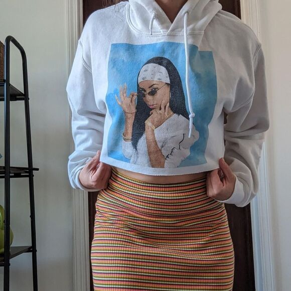 Aaliyah crop hoodie - Picture 1 of 6